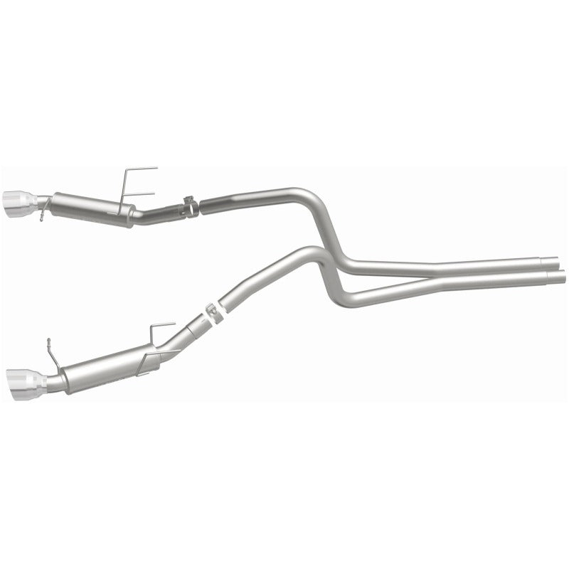 Magnaflow 2014 Ford Mustang V6 3.7L Comp Series Dual Split Rear Polished Stainless C/B Perf Exhaust - 15245