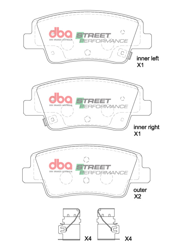 DBA 21-22 Genesis G80 SP Performance Rear Brake Pads - DB15206SP