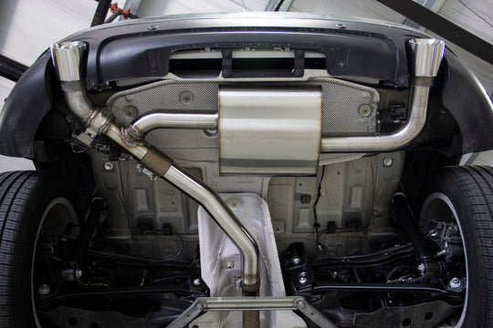 Dinan 17-24 Mini Cooper Clubman/Countryman S (F54/F60) Valved Axleback Exhaust - Polished Tips - D660-0083