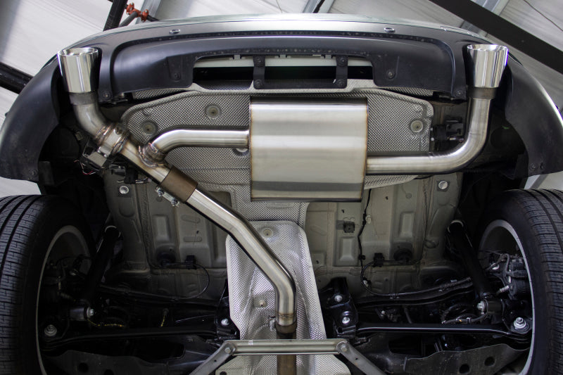 Dinan 17-24 Mini Cooper Clubman/Countryman S (F54/F60) Valved Axleback Exhaust - Black Tips - D660-0083-BLK