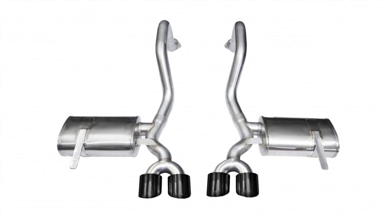 Corsa 1997-2004 Chevrolet Corvette C5 Z06 5.7L V8 Black Xtreme Axle-Back Exhaust - 14961BLK