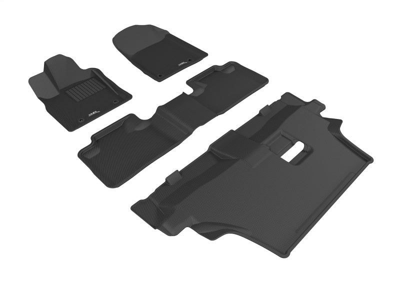 3D MAXpider 13-26 Dodge Durango Kagu Black Full Set (2 Posts ON Front PASSENGERS FLOOR) - L1DG02501509