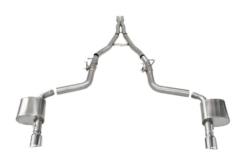 Corsa 15-23 Charger SRT/Hellcat/Redeye 2.75in Valved Catback Dual Rear Exit w/ Single 4.5inPol Tips - 21072