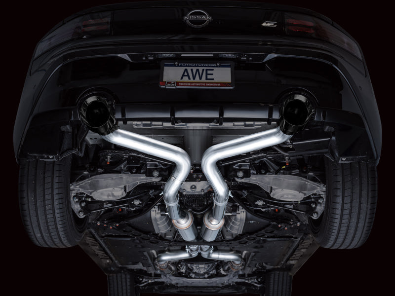 AWE Tuning 2023 Nissan Z RZ34 RWD Track Edition Cat-Back Exhaust System w/ Diamond Black Tips - 3020-33400