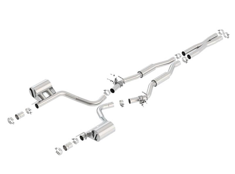 Borla 2015 Dodge Challenger SRT/392 Hemi 6.4L V8 S-TYPE Catback Exhaust w/ Valves Factory Bezel - 140640