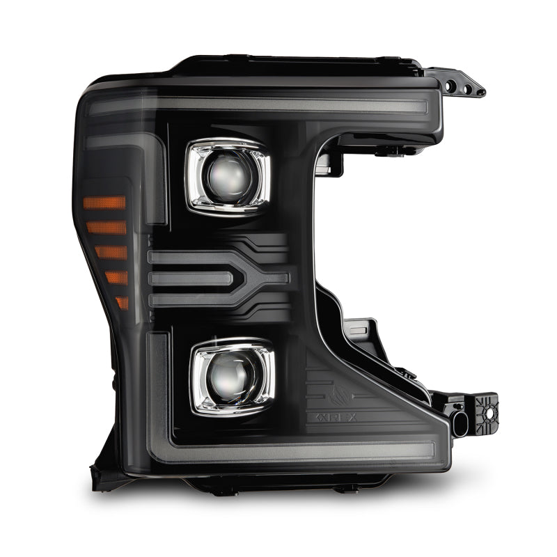 AlphaRex 20-22 Ford F-250/350/450/550 SD LUXX-Series LED Proj Headlights Bk w/Acv Light SS & SBDRL - 880341