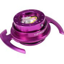 Load image into Gallery viewer, NRG Quick Release Kit Gen 4.0 - Purple Body / Purple Ring w/ Handles - SRK-700PP