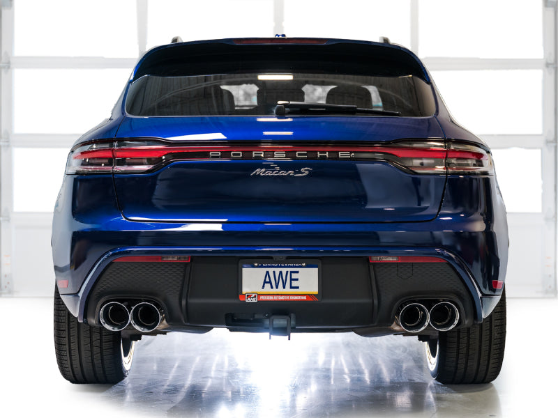 AWE Tuning 2022+ Porsche Macan 2.9TT Touring Edition Cat-Back Exhaust w/ Chrome Silver Tips - 3015-42952