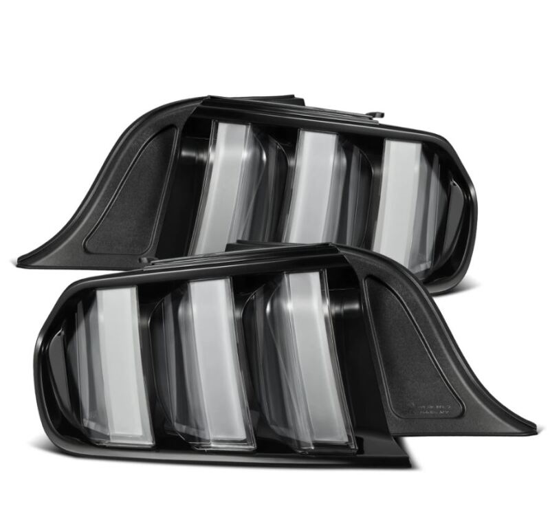AlphaRex 15-23 Ford Mustang NOVA-Series Prismatic LED Tail Lights Black-Clear - 655020
