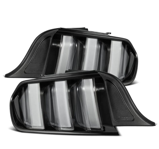 AlphaRex 15-23 Ford Mustang NOVA-Series Prismatic LED Tail Lights Black-Clear - 655020