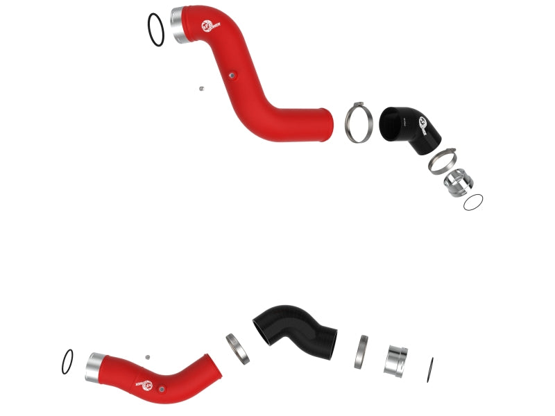 aFe 23-25 GM Colorado/Canyon L4-2.7L (t) BladeRunner Aluminum Hot & Cold Charge Pipe Kit - Red - 46-20744-R
