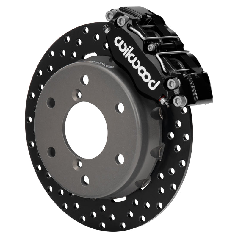 Wilwood 2024 Can Am Maverick Front Brake Kit 11.60in Drilled - Black - 140-17946-D