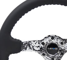 Load image into Gallery viewer, NRG Reinforced Steering Wheel (350mm / 3in. Deep) Blk Leather w/Hydrodipped Digi-Camo Spokes - RST-036DC-R