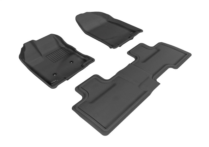 3D MAXpider 07-14 Ford Edge Kagu Black Full Set - L1FR02001509