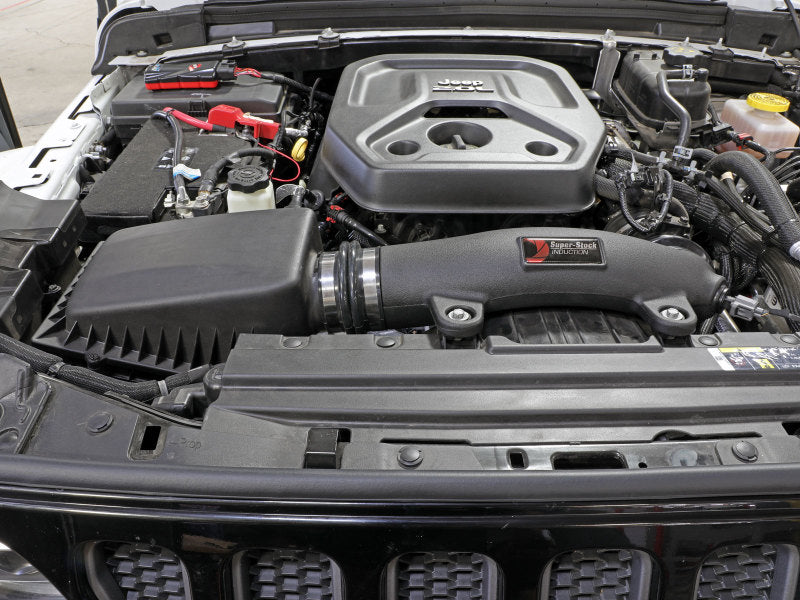 aFe Super Stock Induction System Pro Dry S Media 18-21 Jeep Wrangler JL L4-2.0L (t) - 55-10010D