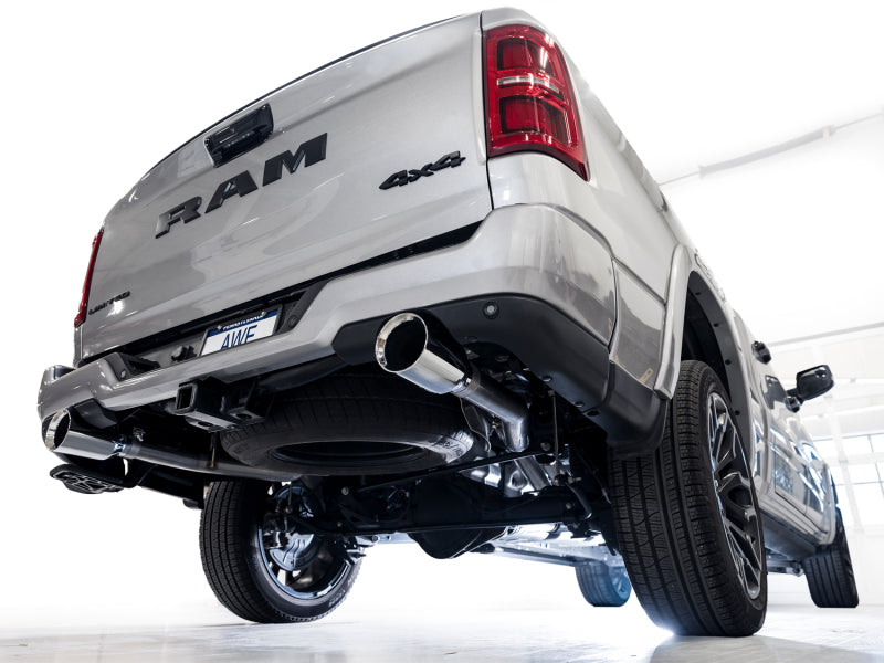 AWE Tuning 25+ RAM 1500 3.0TT 0FG Cat-Back Touring Exhaust - Chrome Silver Tips - 3015-32530