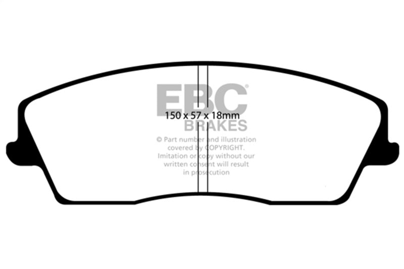 EBC 05-09 Chrysler 300 2.7 Ultimax2 Front Brake Pads - UD1056