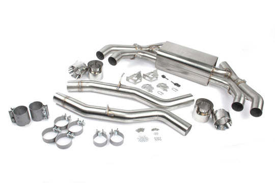 Dinan 20-25 BMW X3 M/X4 M (F97/F98) Free Flow Axleback Exhaust System - Polished Tips - D660-0086