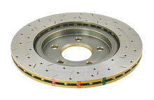 Load image into Gallery viewer, DBA 05-13 Ford Mustang GT/V6 Rear Drilled &amp; Slotted 4000 Series Rotor w/ Gold Hat - DBA42114XS
