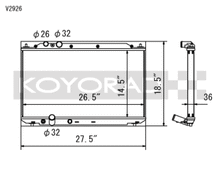 Load image into Gallery viewer, Koyo 06-11 Honda Civic Si 2.0L Coupe/Sedan (MT) Radiator - V2926