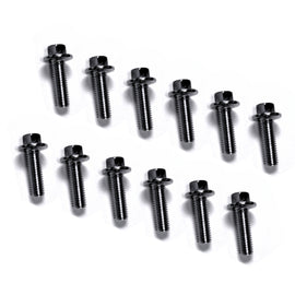 Kooks LS Engine Header Bolts and Locking Hardware Qty 12 - M8 - 1.25 x 25mm Bolts - BK110