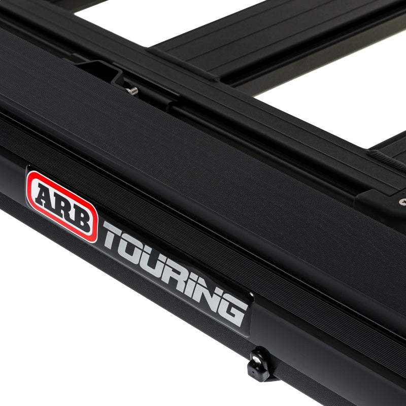 ARB Aluminum Awning, Black Frame, 8.2FT x 8.2FT, Installed with LED Light Strip - 814412A
