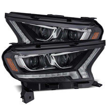Load image into Gallery viewer, AlphaRex 19-21 Ford Ranger LUXX LED Proj Headlights Plank Style Black w/Seq Signal/DRL - 880122
