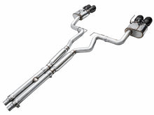 Load image into Gallery viewer, AWE 2024 Ford Mustang Dark Horse S650 RWD SwitchPath Cat-Back Exhaust w/ Quad Diamond Black Tips - 3025-43375