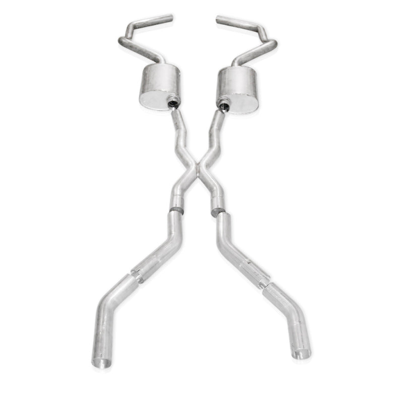 Stainless Works Chevy Camaro 1967-69 Exhaust 3in Stainless with X-Pipe - CA67693CS