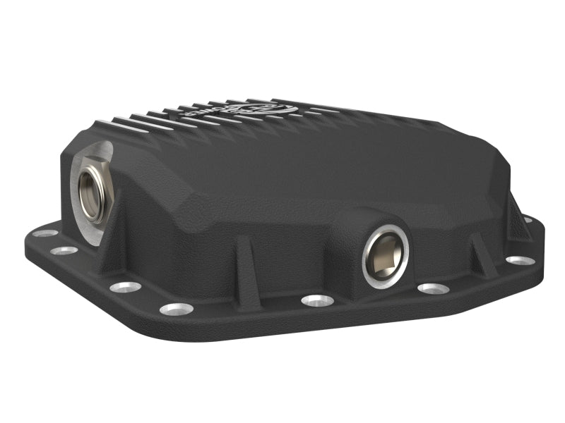 aFe Ford Bronco Raptor 22-25 V6-3.0L POWER Pro Series Rear Differential Cover Black w/ Machined Fins - 46-71460B