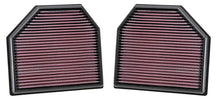 Load image into Gallery viewer, K&amp;N Replacement Air Filter for 11-14 BMW M5/M6 4.4L V8 / 2015 M4/M3 3.0L I6  (2 per box) - 33-2488
