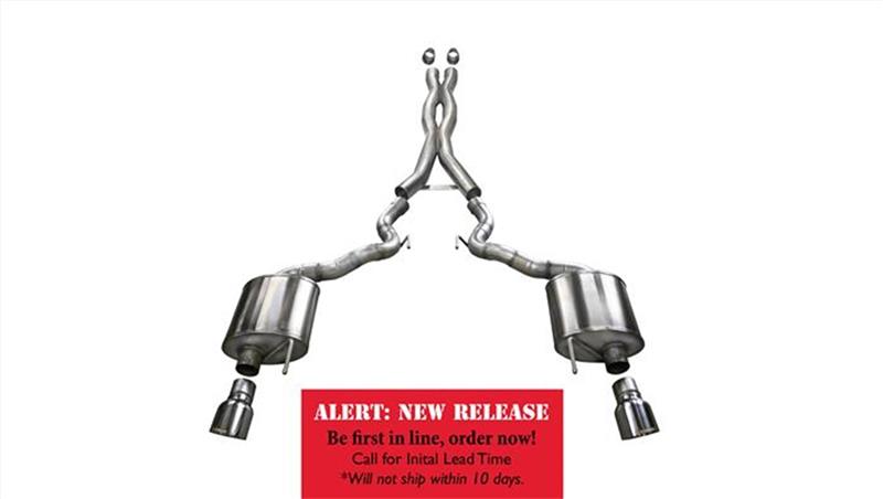 Corsa 2015-2017 Ford Mustang GT Convertible 5.0L V8 Polished Xtreme Dual Rear Exit Exhaust - 14342