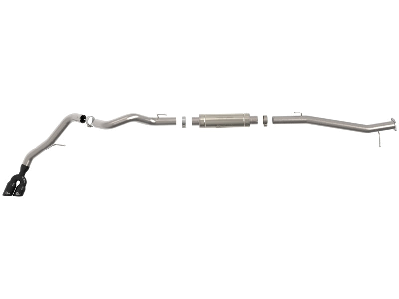 aFe Vulcan Series 3in Stainless Rear-Side Exit Exhaust Sys Black Ford Ranger Raptor 22-26 L4-2.0L - 49-33156-B