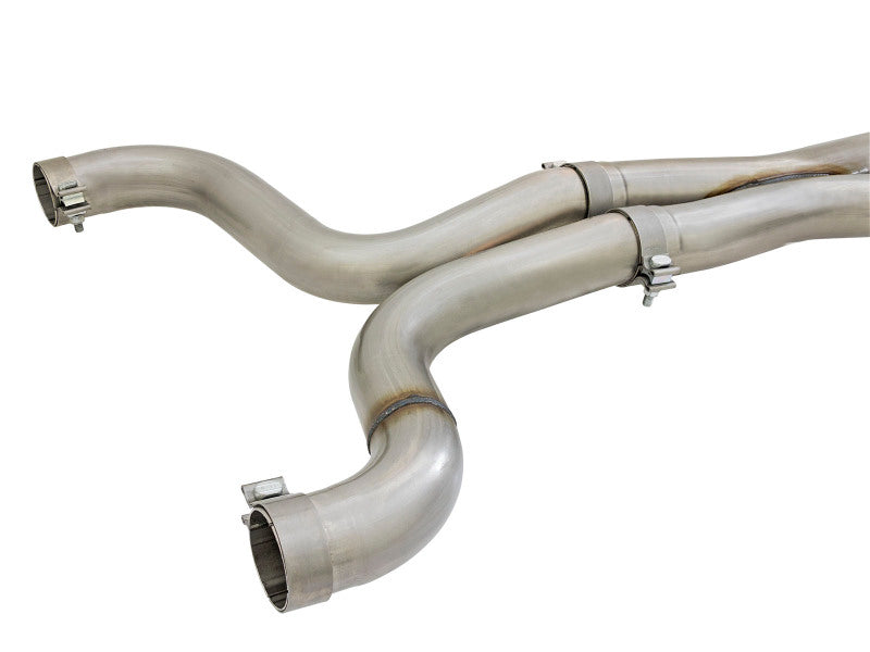 aFe MACHForce XP 3in 304 SS Axle-Back Dual Exhaust (NPP) w/ Polished Tips 16-17 Camaro SS V8-6.2L - 49-34068-P