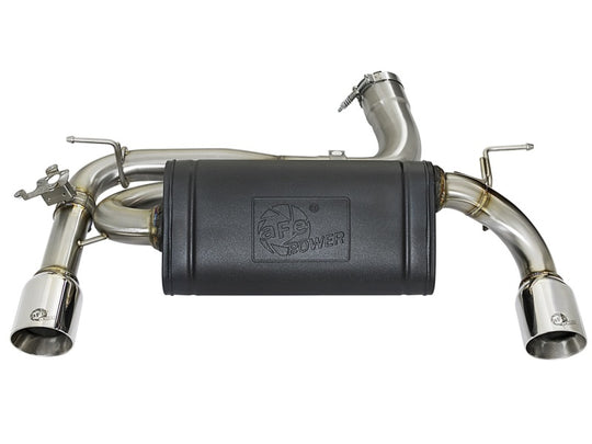 aFe MACHForce XP Exhausts Axle-Back 12-15 BMW 335i 3.0T (SS w/Polished Tips) - 49-36336-P