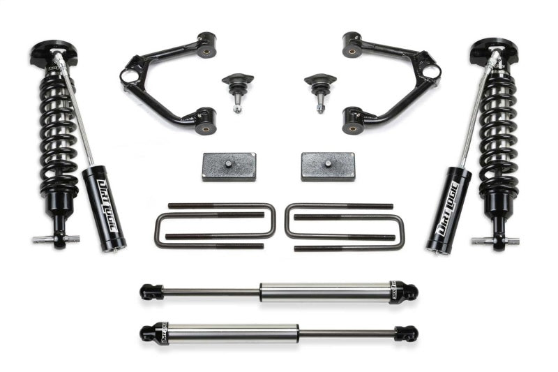 Fabtech 19-20 GM K1500 P/U w/Trail Boss/At4 Pkg 1.5in Budget Sys w/Dl 2.5 Resi & 2.25 - K1154DL