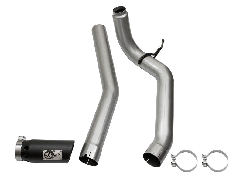 aFe LARGE Bore HD DPF-Back SS Exhaust w/ Black Tip 2016 Nissan Titan XD V8-5.0L (td) - 49-46113-B