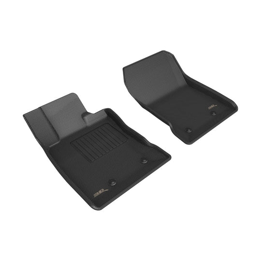 3D MAXpider 2023 Toyota GR86 / Subaru BRZ Kagu Black Floor Mat - Row 1 - L1TY28311509