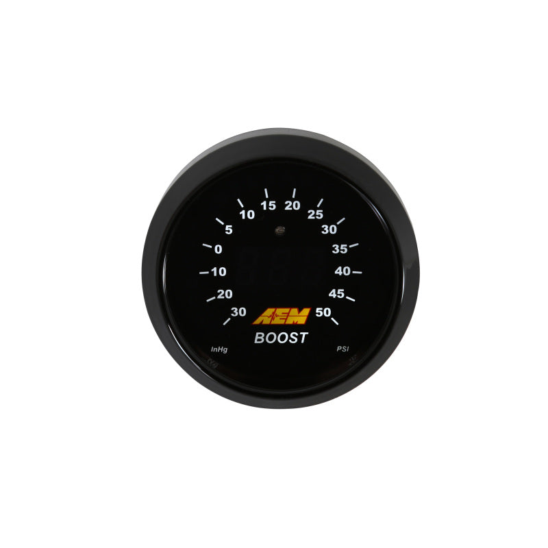 AEM 52mm Boost Digital Gauge -30-50psi - 30-4408