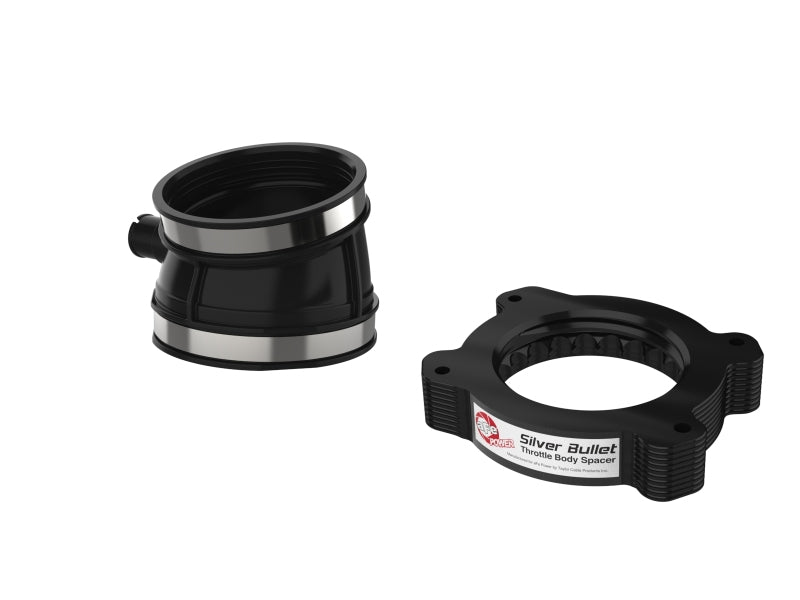aFe 2020 Vette C8 Silver Bullet Aluminum Throttle Body Spacer / Works With aFe Intake Only - Black - 46-34023B