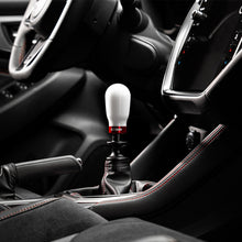 Load image into Gallery viewer, Cobb Subaru 6-Speed Tall Weighted COBB Shift Knob - White (Incl. Both Red + Blk Collars) - 213370-W