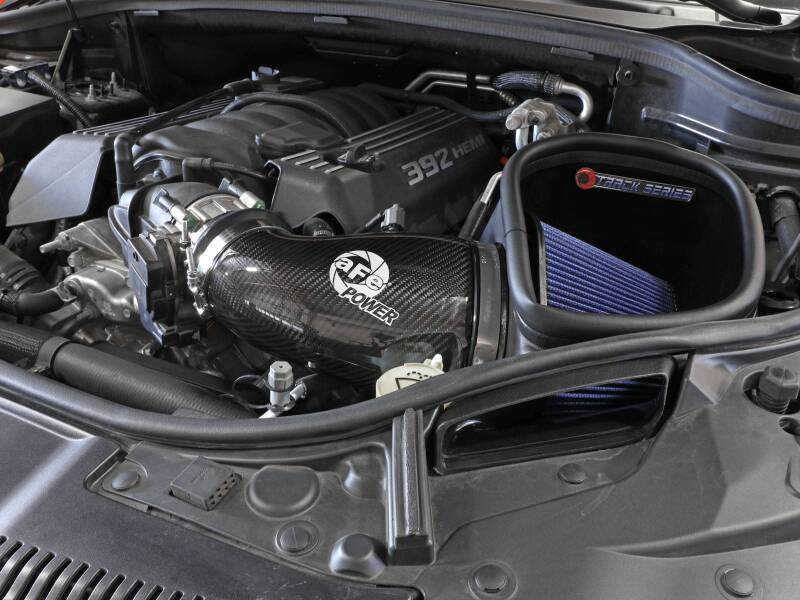 aFe 12-21 Jeep Grand Cherokee 6.4L Track Series Carbon Fiber Cold Air Intake System w/Pro 5R Filter - 57-10014R