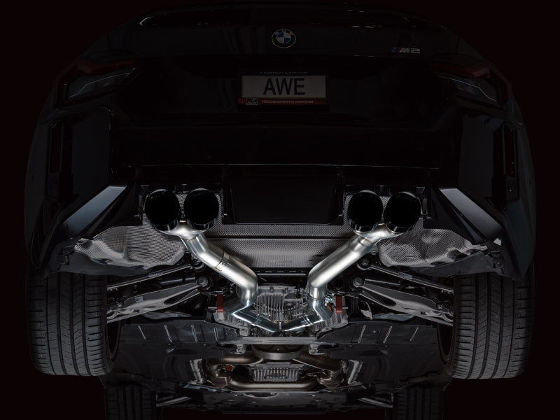 AWE Tuning 23-24 BMW G87 M2 Track Edition Exhaust - Diamond Black Tips - 3020-43487