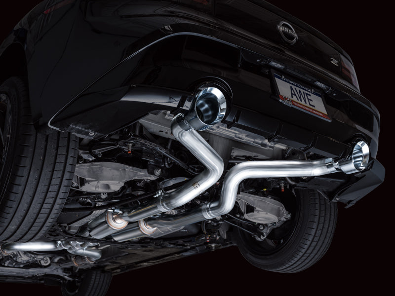 AWE Tuning 2023 Nissan Z RZ34 RWD Track Edition Cat-Back Exhaust System w/ Chrome Silver Tips - 3020-32400