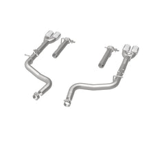 Load image into Gallery viewer, MagnaFlow Axle-Back, SS, 2.5in, Quad Split Rear 3.5in Tip 2015 Dodge Challenger R/T 5.7L - 19210