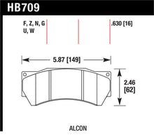 Load image into Gallery viewer, Hawk Performance Alcon Mono 6, Model 4497 HPS Street Brake Pads - HB709F.630