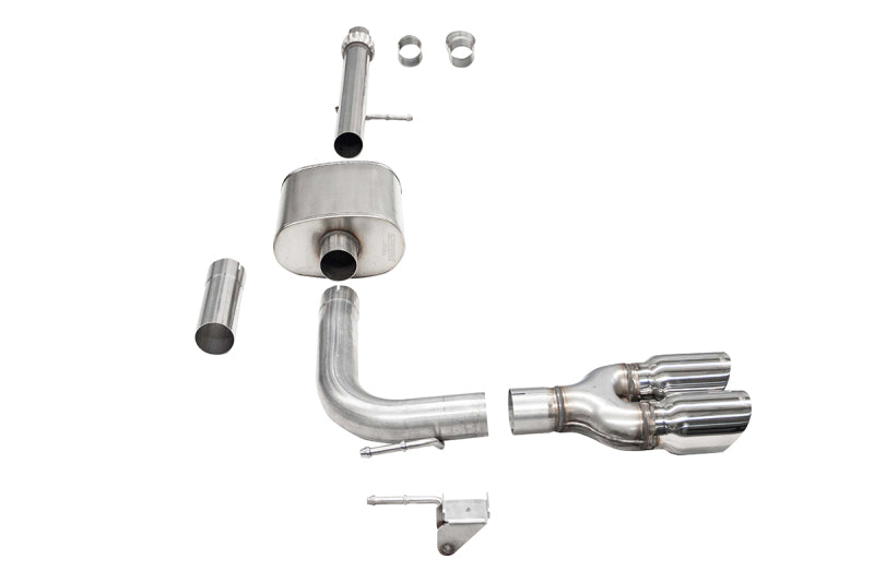 Corsa 14-16 Chevy Silverado 3.0in Catback Front Axle Exit Exhaust w/ Twin 4.0in Polished Pro Tips - 21310