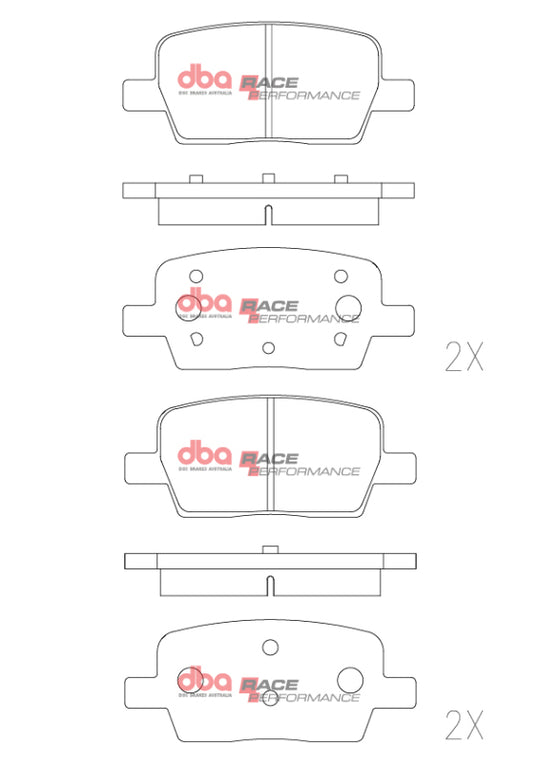 DBA 16-24 Chevrolet Camaro SS RP Performance Rear Brake Pads - DB9105RP