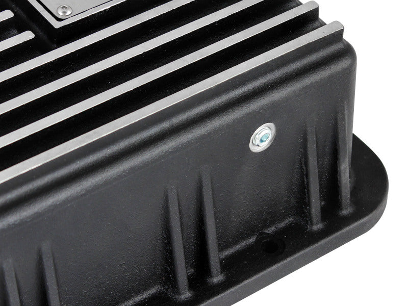 aFe Transmission Pan (Black); Ford Trucks 94-08 AODE - 46-70222