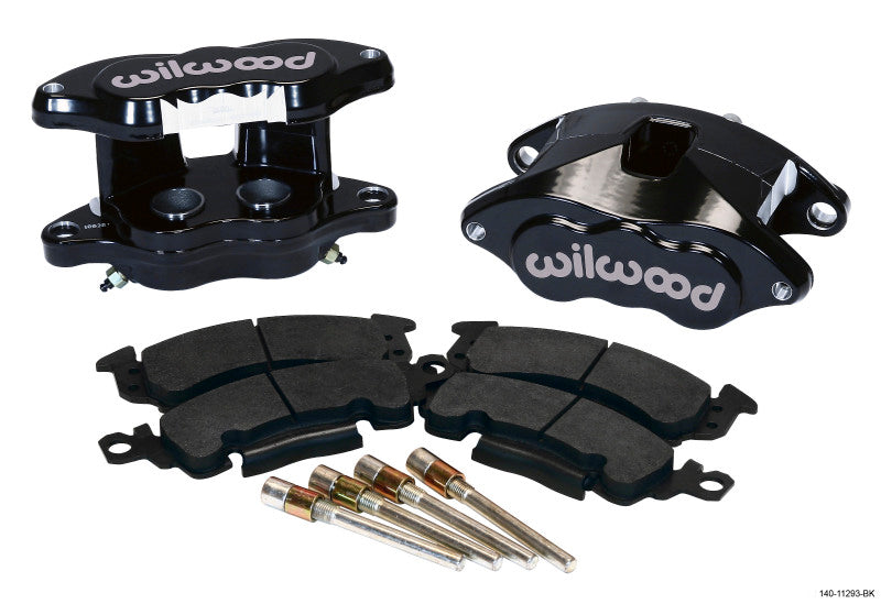 Wilwood D52 Rear Caliper Kit - Black Powder 1.25 / 1.25in Piston 1.04in Rotor - 140-11293-BK